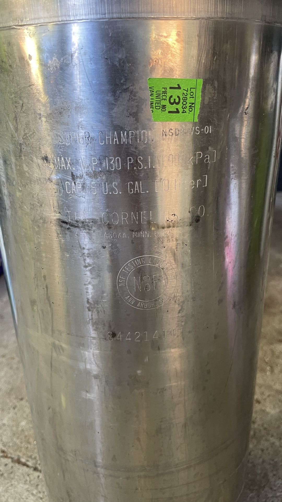 Corny Keg 5 Gallon