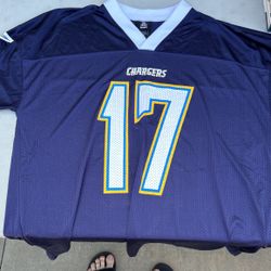 Los Angeles Chargers Blue Phillip Rivers #17 Jersey