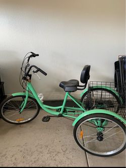 Adult Tricycle with Rear Basket