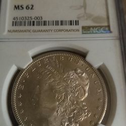 1880 S  S$1  MS62   Morgan Silver  Dollar 