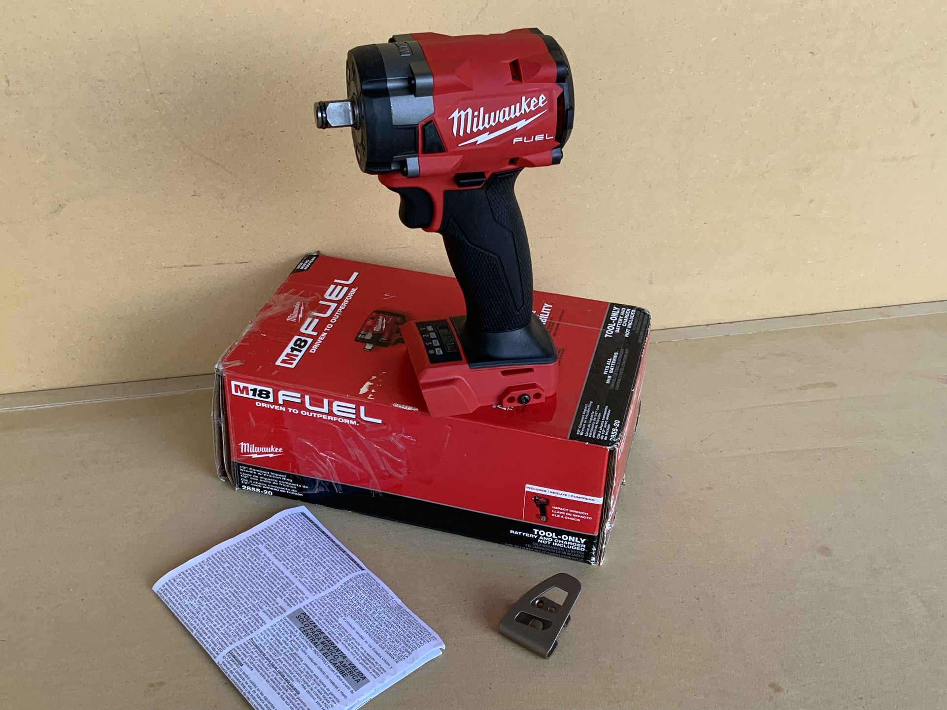 Milwaukee M18 FUEL GEN-3 18V Lithium-Ion Brushless Cordless 1/2 in. Compact Impact Wrench with Friction Ring (Tool-Only)