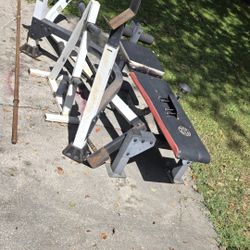 Weight Bench And Pull Down With Weight Tree 
