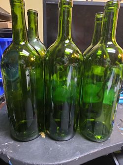 1.5 L Emerald Green Claret/Bordeaux Bottles (Pack of 6)