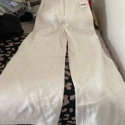 Flared Beige Pant