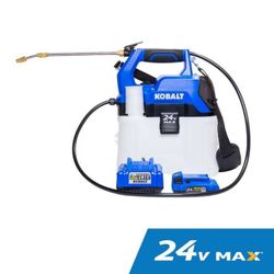 Kobalt 24v Volt MAX 2.11-Gallon Plastic Pump Sprayer