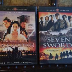 SEVEN SWORDS & LEGEND BLACK SCORPION DVD SET
