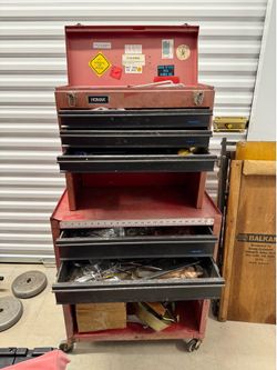 Homak Rolling Tool Chest & Tools