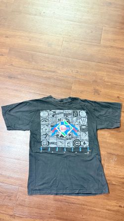 Vintage 1992 Texas Rangers MLB Logo 7 Tee Y2K Grunge Sportswear USA