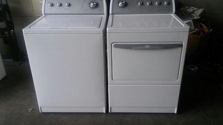 Whirlpool washer and gas dryer