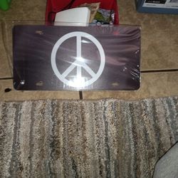 peace plate for car 