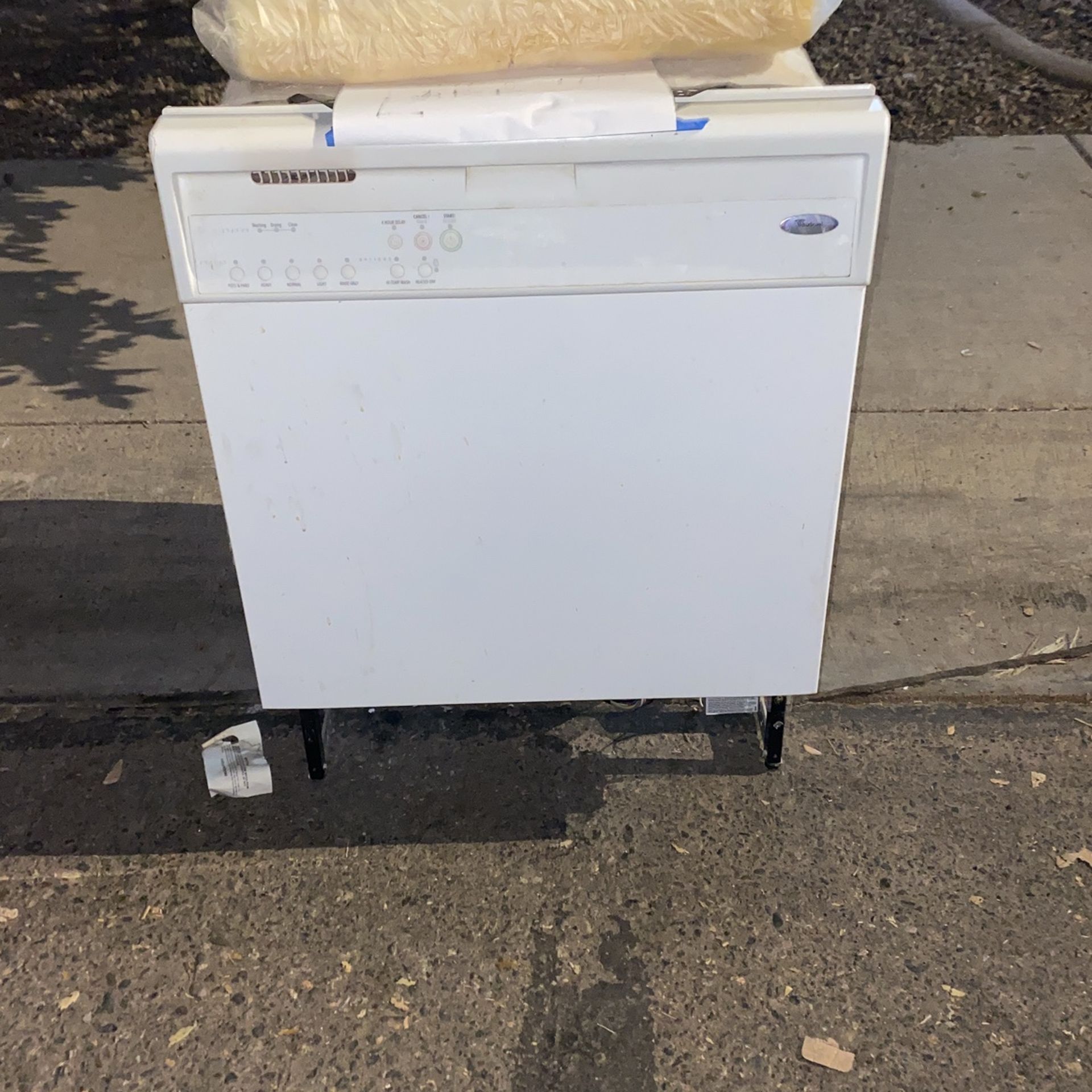 Free Whirlpool Dishwasher - White Finish