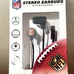 NFL 49ers  Wired Earbuds