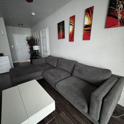 L- shaped sofa