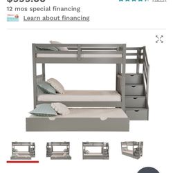 Bunk Bed w/trundle and Stairs
