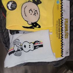 Peanuts Crew Socks 10 Pairs
