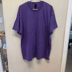 Gildan Heavy Cotton Heather Purple Men’s Unisex XL Extra Large T Shirt