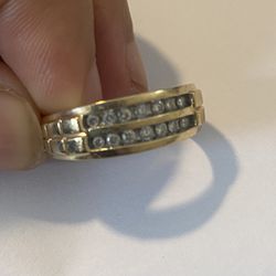 10k Yellow Gold Male Wedding Ring