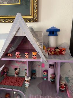 lol doll house with extra dolls