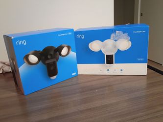 2 ring  floodlight cameras (brand new)