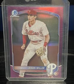 Aiden Miller Magenta Bowman Chrome #/199