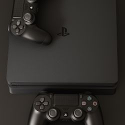 PS4 Slim 1TB Bundle  2 Controllers + Cables