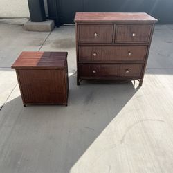 Dresser And Hamper Set