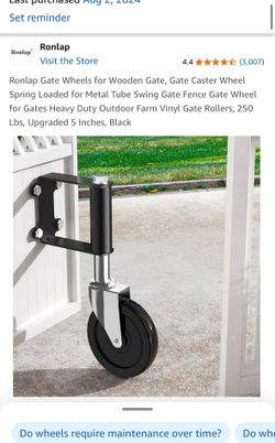 Gate Caster Wheel Spring Loaded