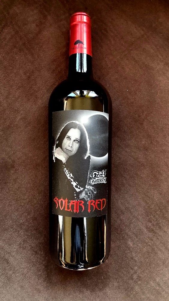 Ozzy Osbourne "Solar Red" Limited Edition Collector's Wine – Rare, Sealed & Mint Condition!