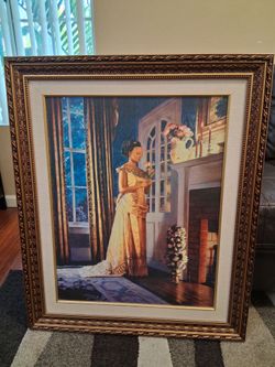 Beautiful Painting Large Framed Textured