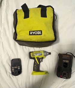 Ryobi ONE+ 18V Impact Driver Kit P235G w/ P102 Battery, P118 Charger & Tool Bag