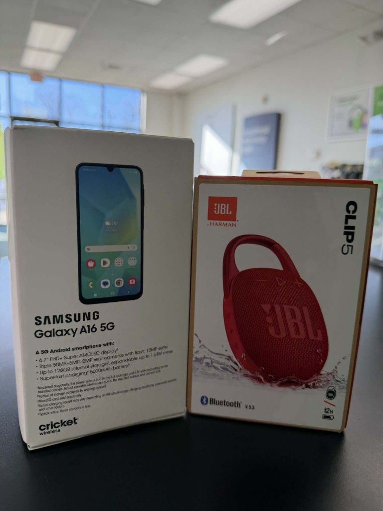 Samsung A16 And Speaker Cricket Wireless