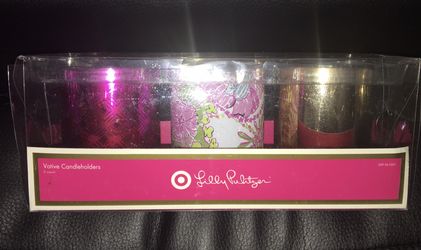 Lily Pulitzer 3 count Votive Candleholders
