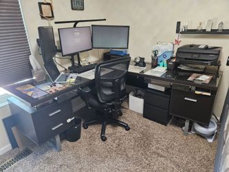 L-Shaped Desk and Chair