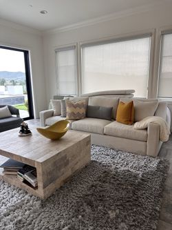 designer sofa beige material