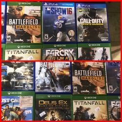 Xboxone and Ps4 Games