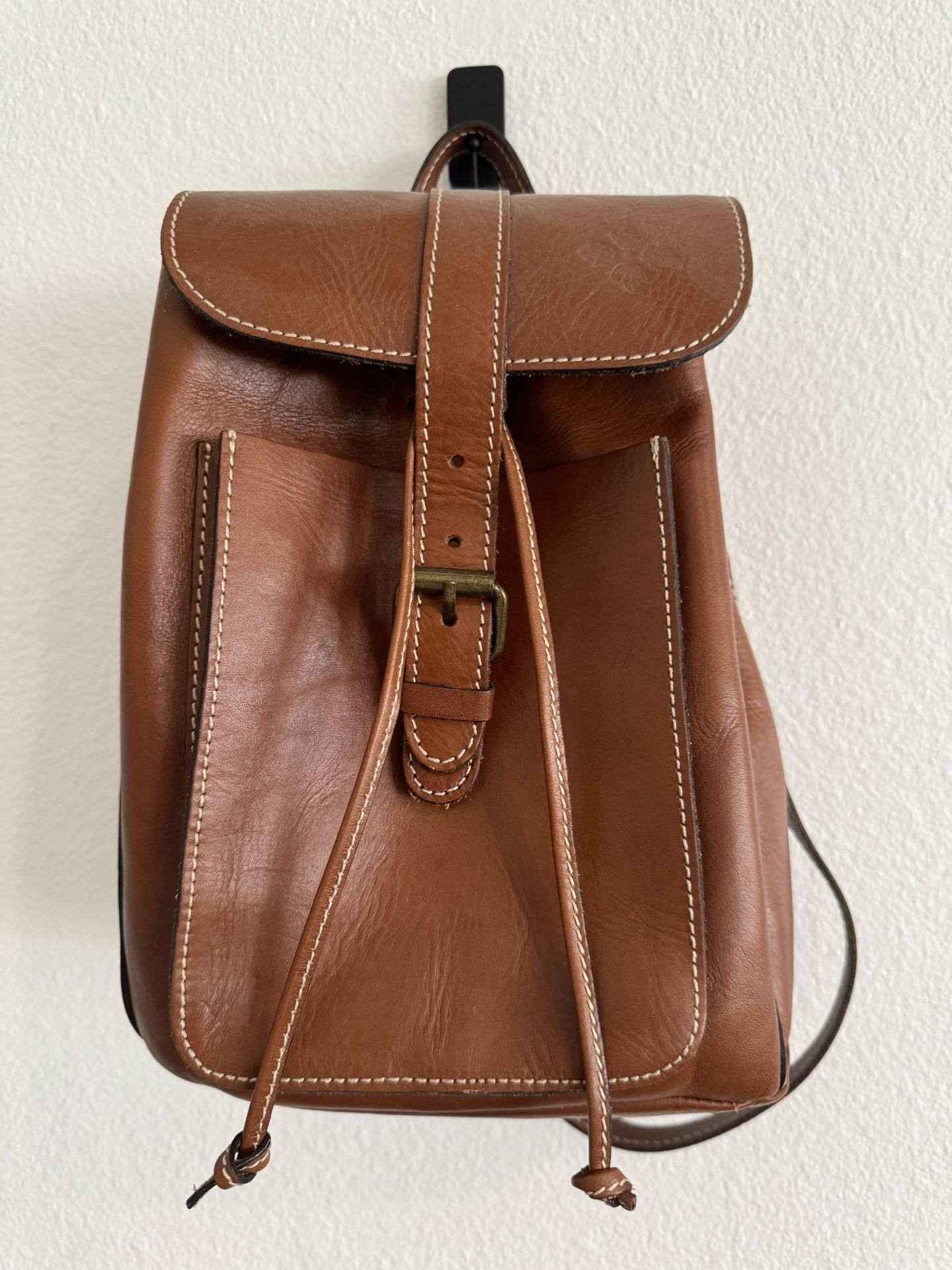 Authentic Patricia Nash Cognac Brown Leather Backpack