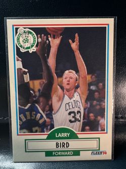 1990 Fleer Larry Bird #8 basketball card