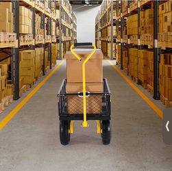 Steel garden cart
