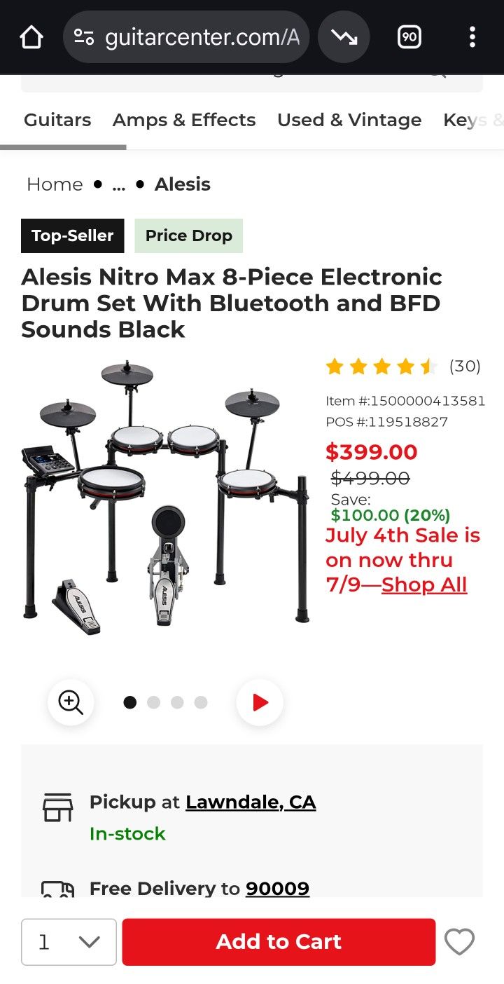Nitro Max Drumset 