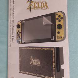 Skin and Screen Protector for Nintendo Switch Zelda Collectors Edition