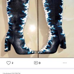 Snake Skin women’s Leather Boots