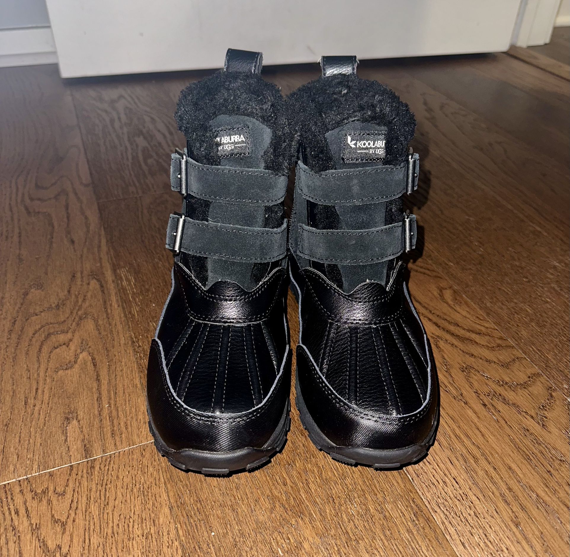 NEW Koolaburra by Ugg Womans Imree Moto Black Waterproof Insulated Boots, 6M