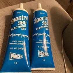 Spectra 360 Premium Electrode Gel for ECG, TENS, Monitoring, 2 Tubes 
