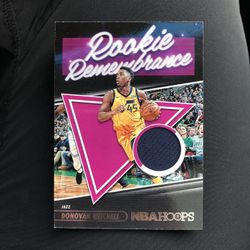 Donavan Mitchell NBA Hoops Jersey Card
