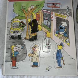 Sesame Street Who Are The People In The Neighborhood Puzzle Vintage 1988
