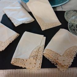 NEW LINEN NAPKINS AND COASTERS - For The Holidays!