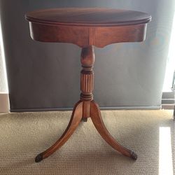 Antique  Metal Claw foot Occasional Table
