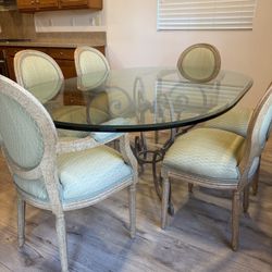 Heavy Glass Dining Set