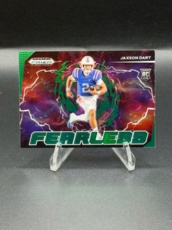 2025 Panini Draft Picks Fearless Green Prizm #F-JDT Jaxson Dart RC