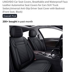 Lingvido Car Seat Covers. Universal Fit Full Set. Front And Back. 